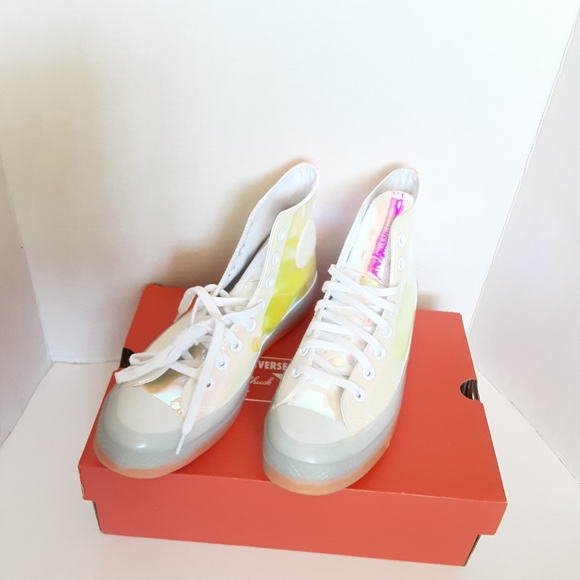 Converse Mens Converse Chuck 70 Hi Iridescent/White/Iridescent NWB - Picture 2 of 7